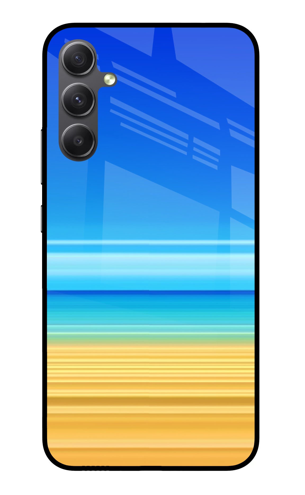 Beach Art Samsung A34 5G Glass Case