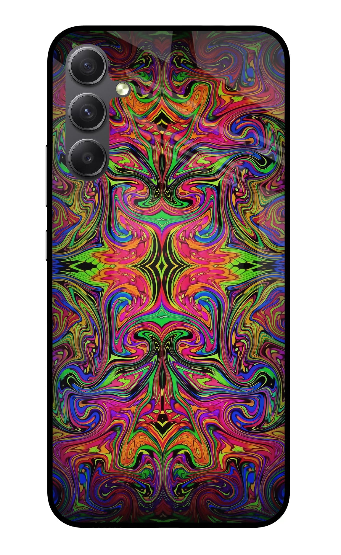 Psychedelic Art Samsung A34 5G Glass Case