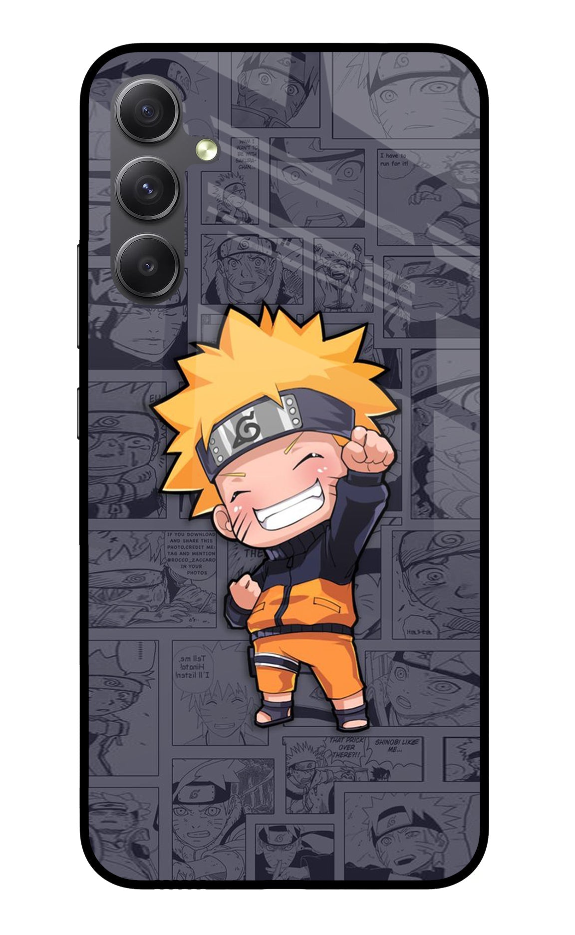 Chota Naruto Samsung A34 5G Glass Case