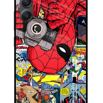 Spider Man Samsung A34 5G Glass Case