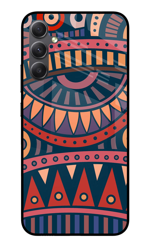 African Culture Design Samsung A34 5G Glass Case