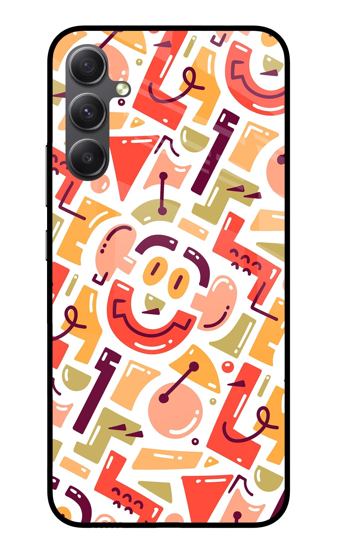 Doodle Pattern Samsung A34 5G Back Cover