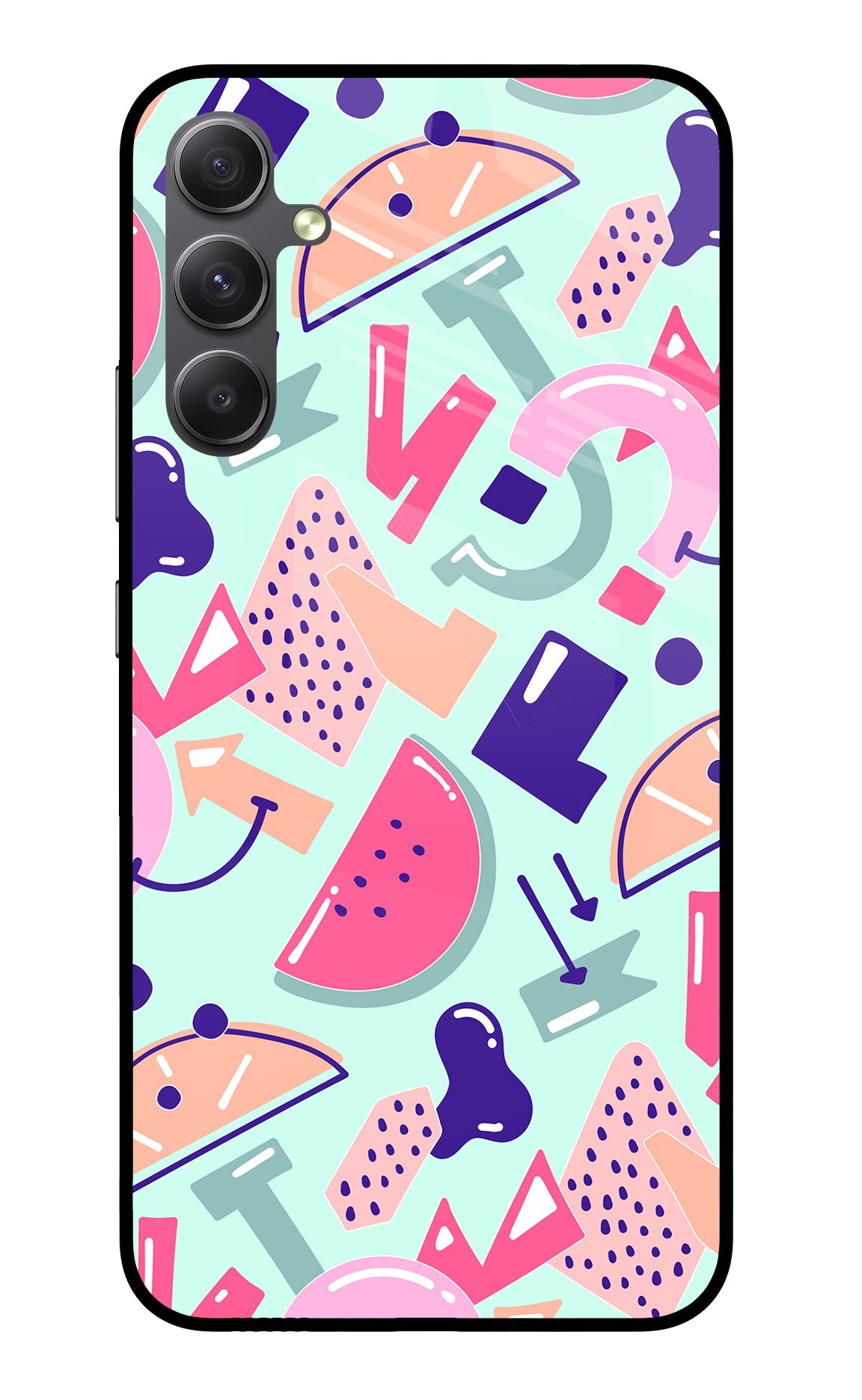 Doodle Pattern Samsung A34 5G Back Cover