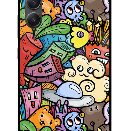 Veggie Doodle Samsung A34 5G Glass Case