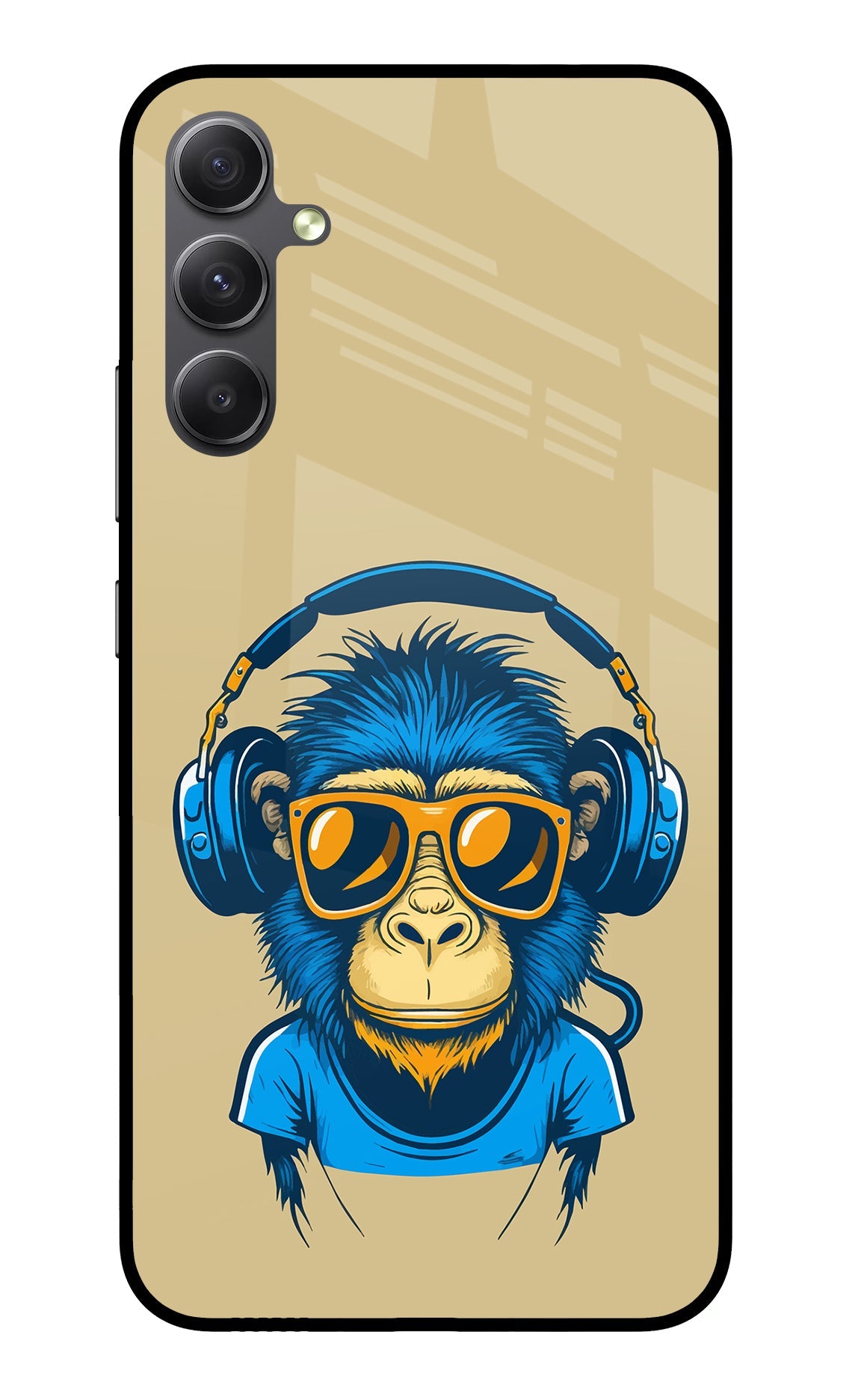 Monkey Headphone Samsung A34 5G Back Cover