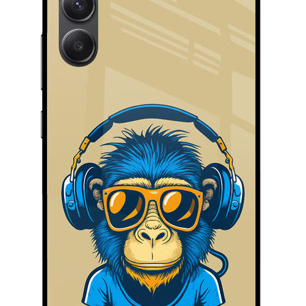 Monkey Headphone Samsung A34 5G Glass Case