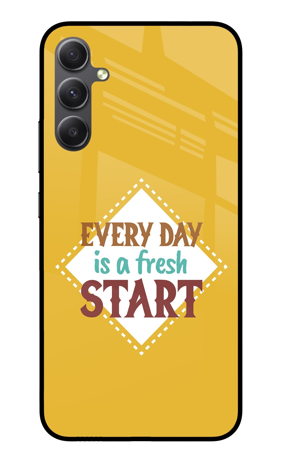 Every day is a Fresh Start Samsung A34 5G Glass Case