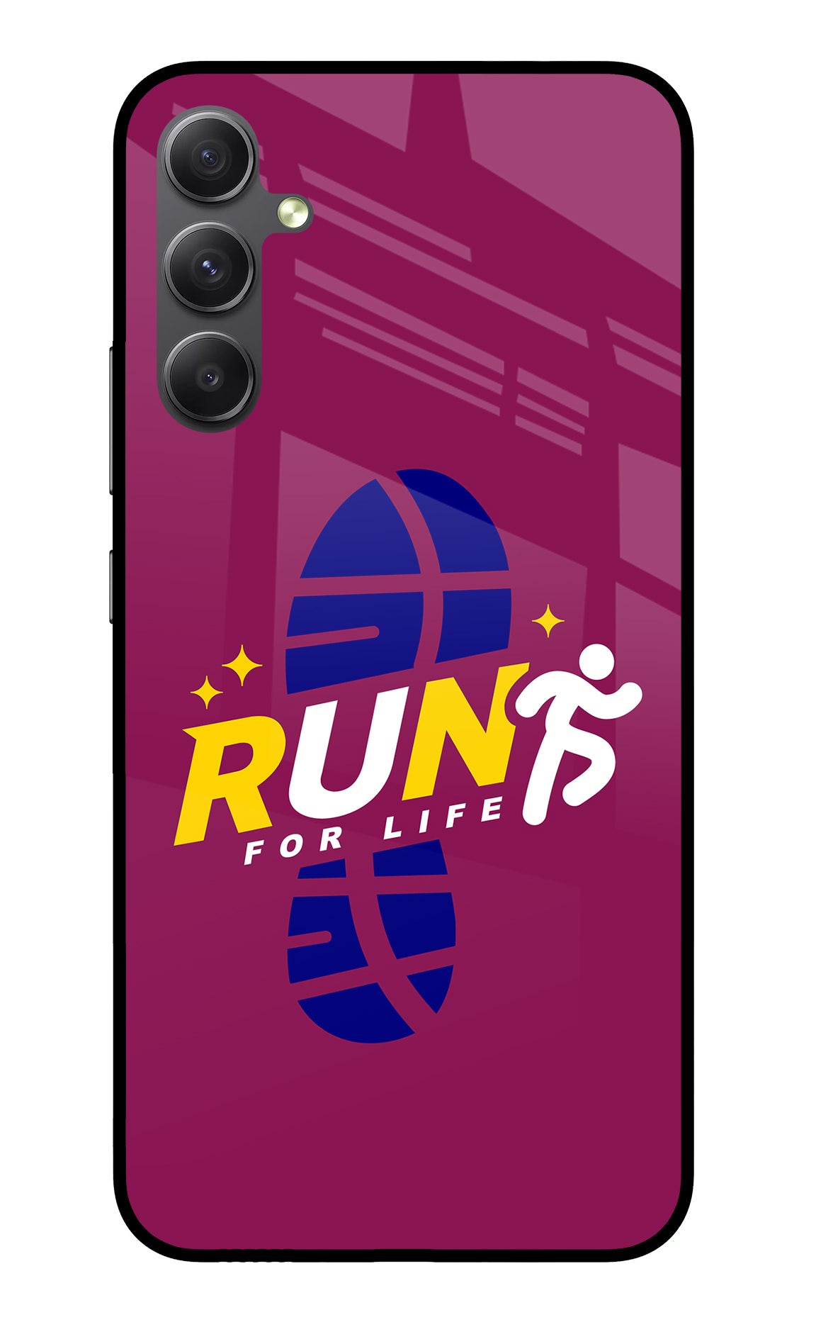 Run for Life Samsung A34 5G Back Cover