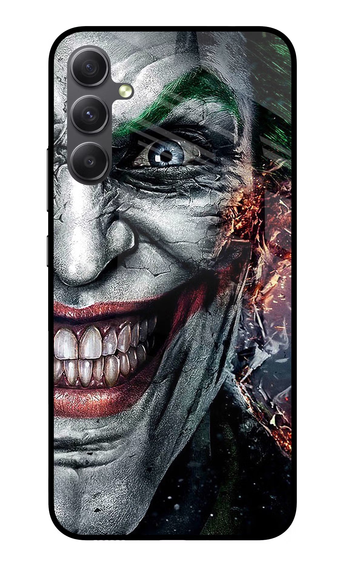 Joker Cam Samsung A34 5G Glass Case Back Cover by Casekaro