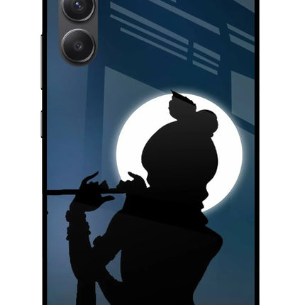Shri Krishna Silhouette Samsung A34 5G Glass Case