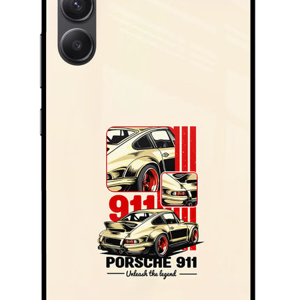 Classic Porsche 911 Samsung A34 5G Glass Case