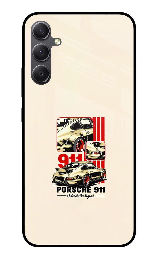 Classic Porsche 911 Samsung A34 5G Glass Case