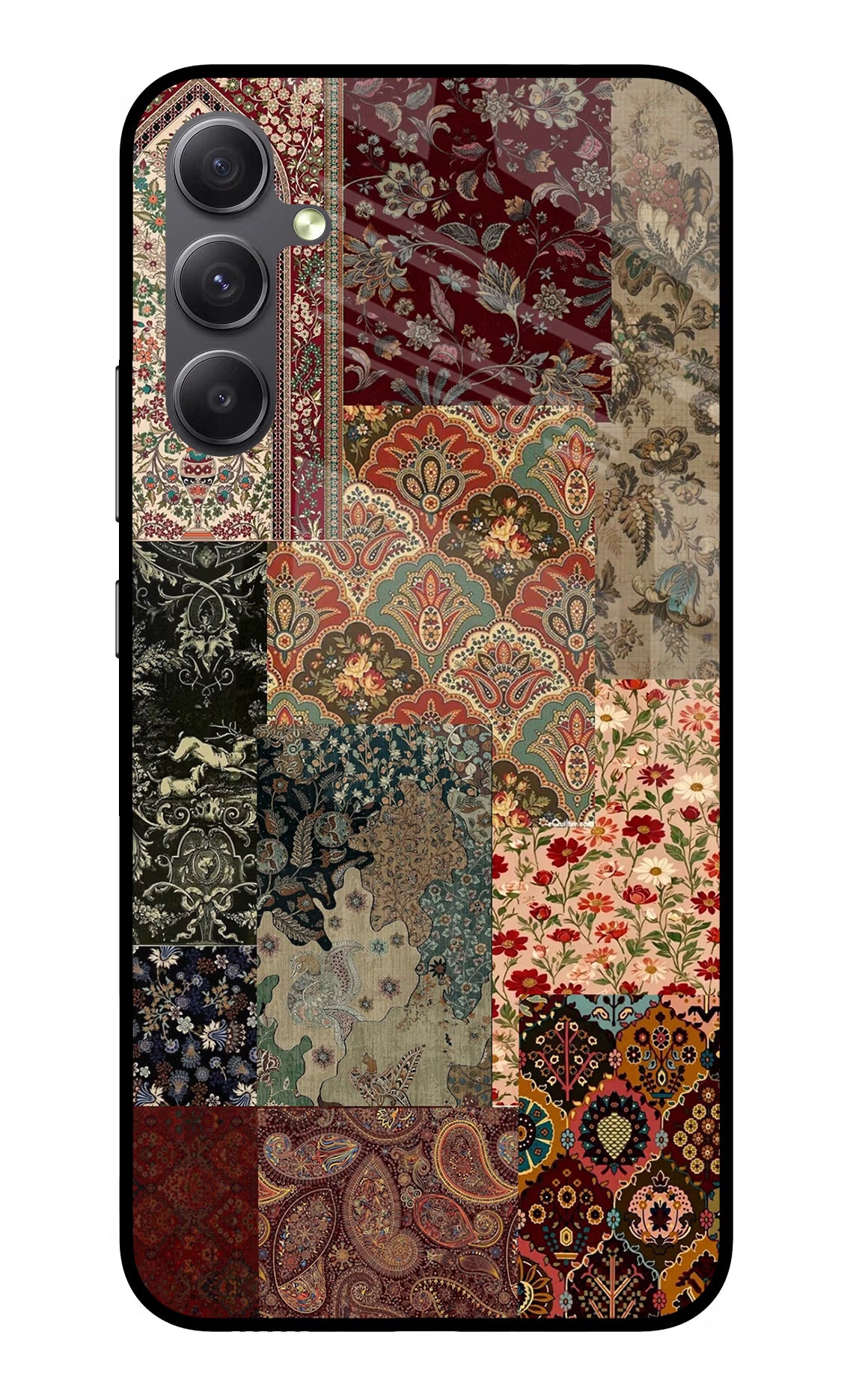 Desi Print Samsung A34 5G Glass Case Back Cover by Casekaro