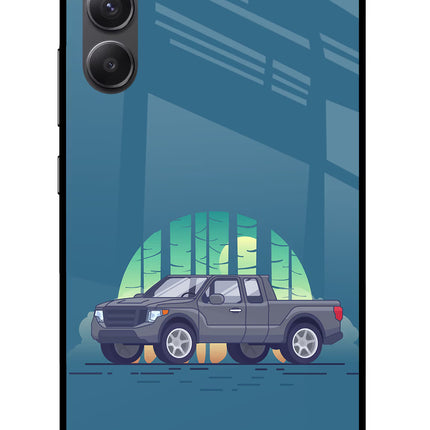 Retro Garage Vibe Samsung A34 5G Glass Case
