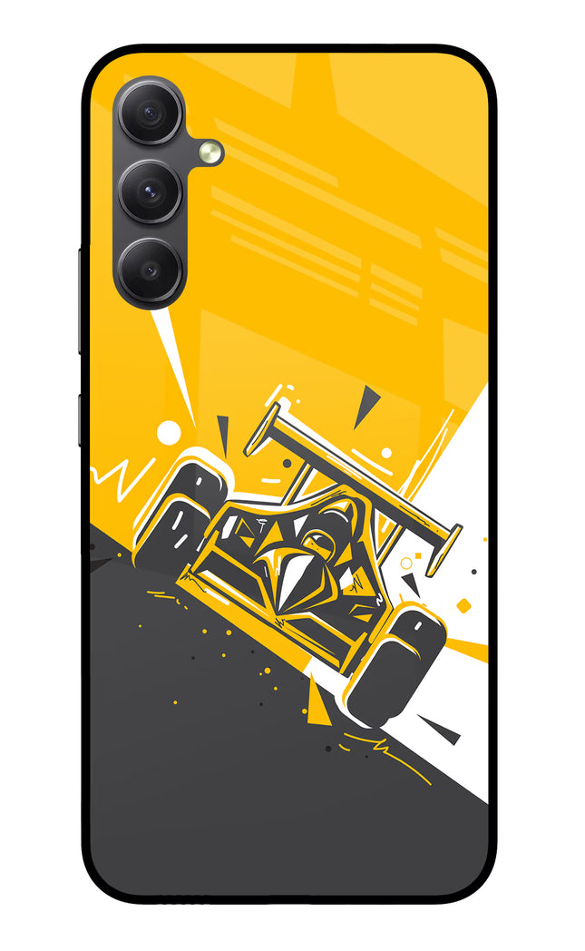 Track King Samsung A34 5G Glass Case