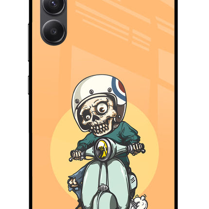 Undead Biker Samsung A34 5G Glass Case