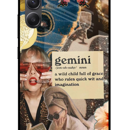 Gemini Zodiac Samsung A34 5G Glass Case