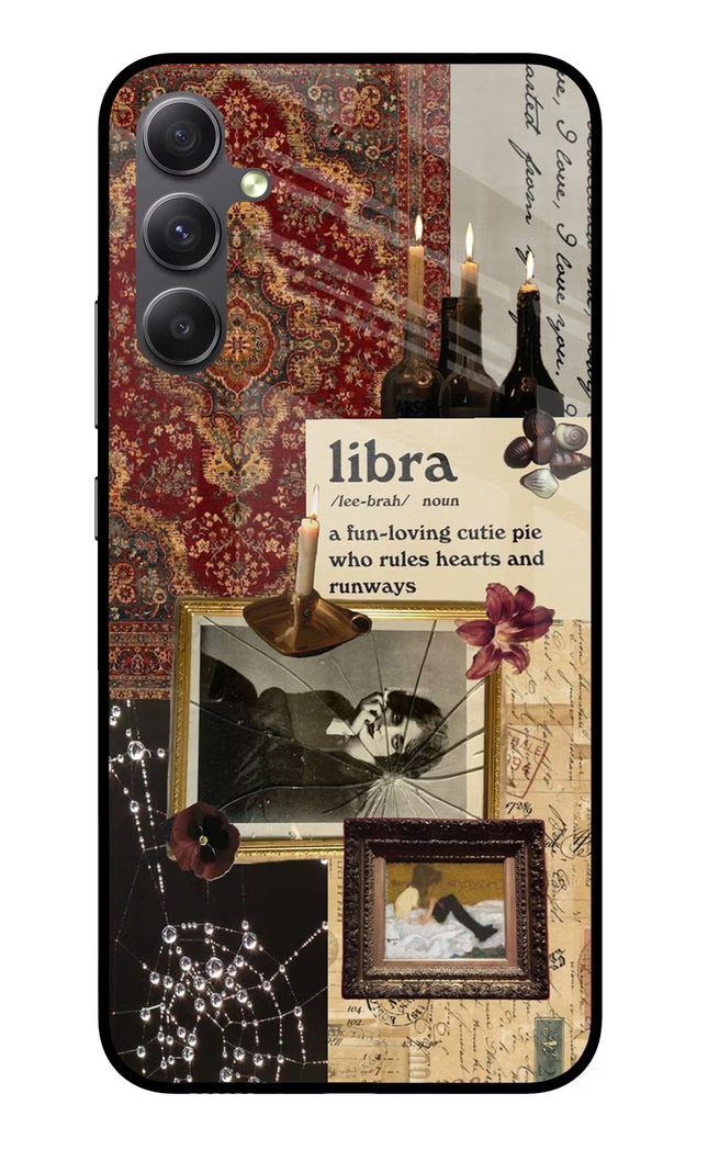 Libra Zodiac Samsung A34 5G Glass Case