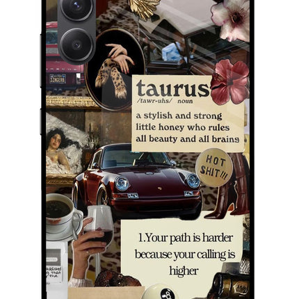 Taurus Zodiac Samsung A34 5G Glass Case