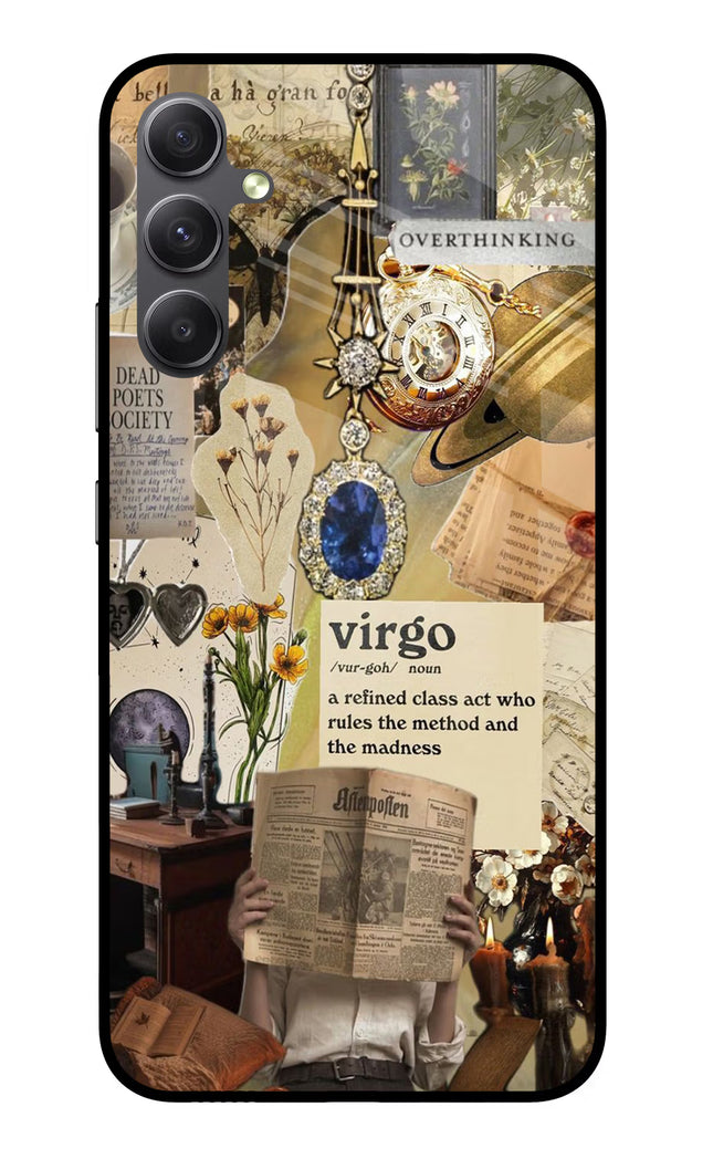 Virgo Zodiac Samsung A34 5G Glass Case