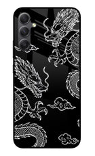 Twin Dragons Samsung A34 5G Glass Case