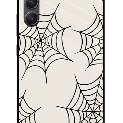 Spider Web Samsung A34 5G Glass Case