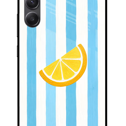 Summer Lemon Samsung A34 5G Glass Case