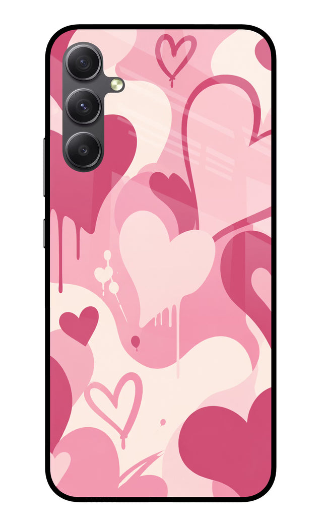Hearty case Samsung A34 5G Glass Case