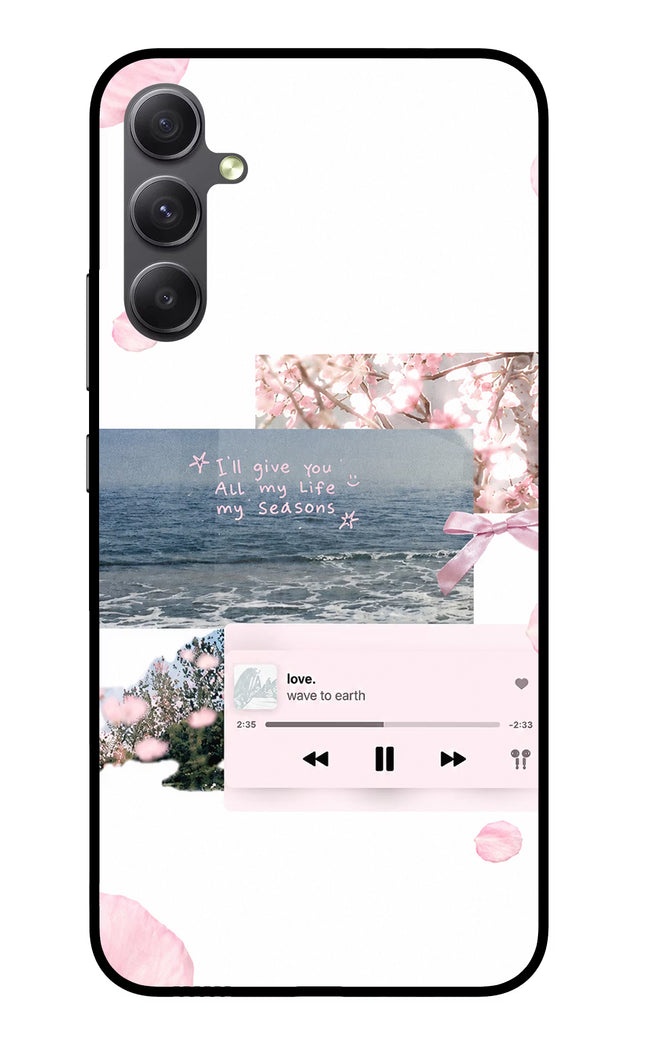 Wave to earth Samsung A34 5G Glass Case