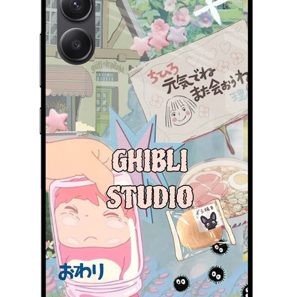 Studio Ghibli Samsung A34 5G Glass Case