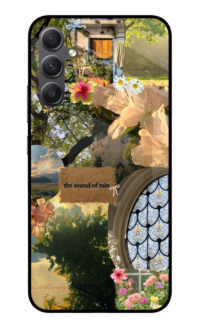 Rain Samsung A34 5G Glass Case