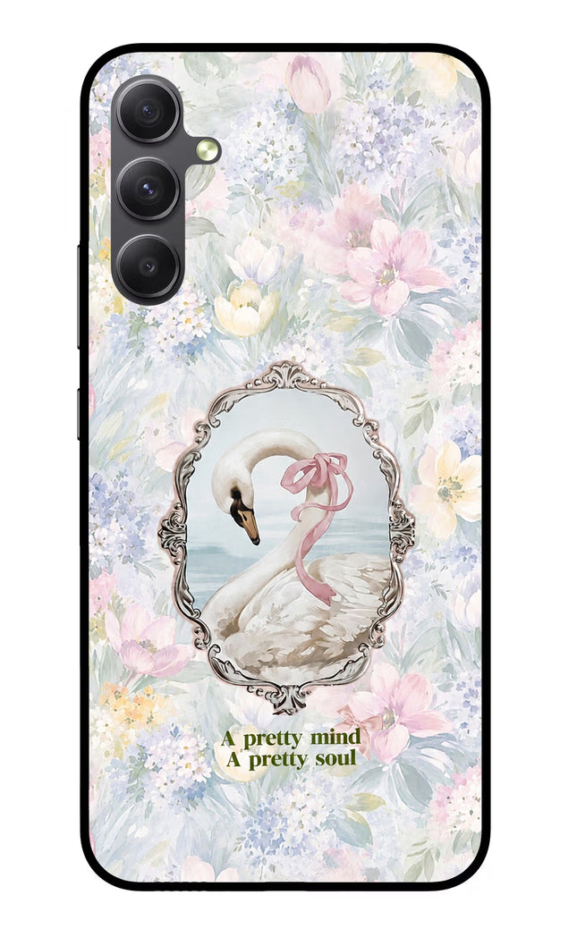 Pretty Mind Pretty Soul Samsung A34 5G Glass Case