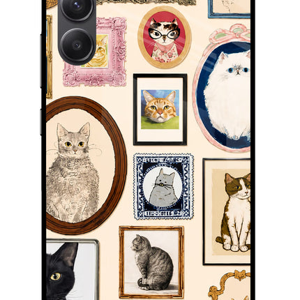 Mirror Cats Samsung A34 5G Glass Case