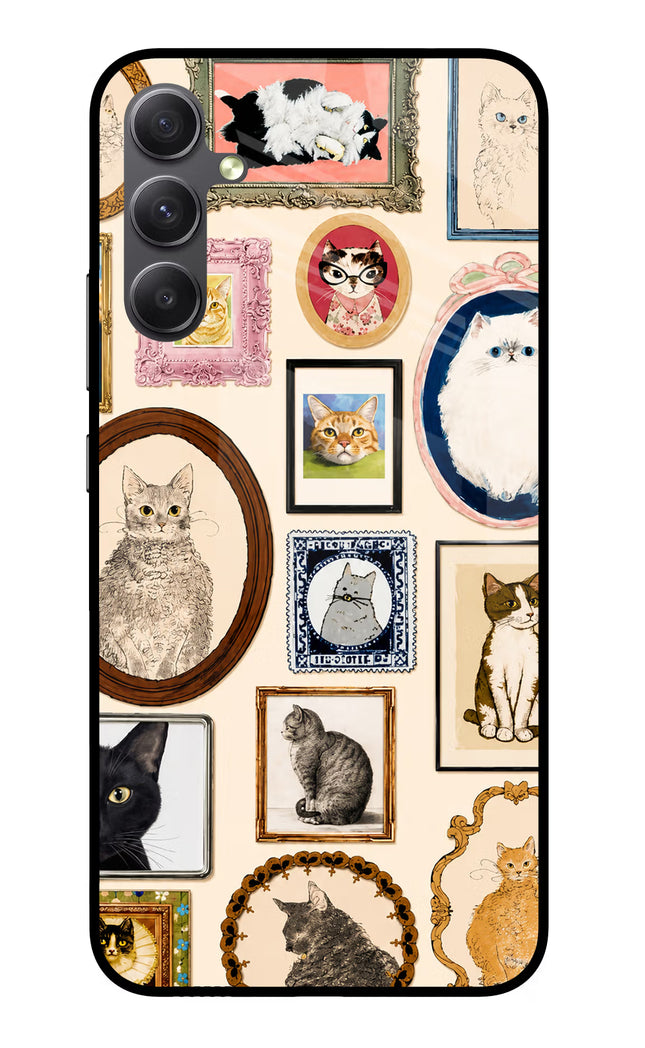 Mirror Cats Samsung A34 5G Glass Case
