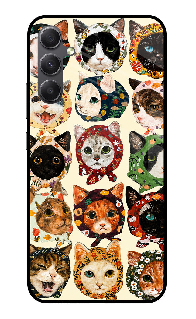 Cool Cat Samsung A34 5G Glass Case