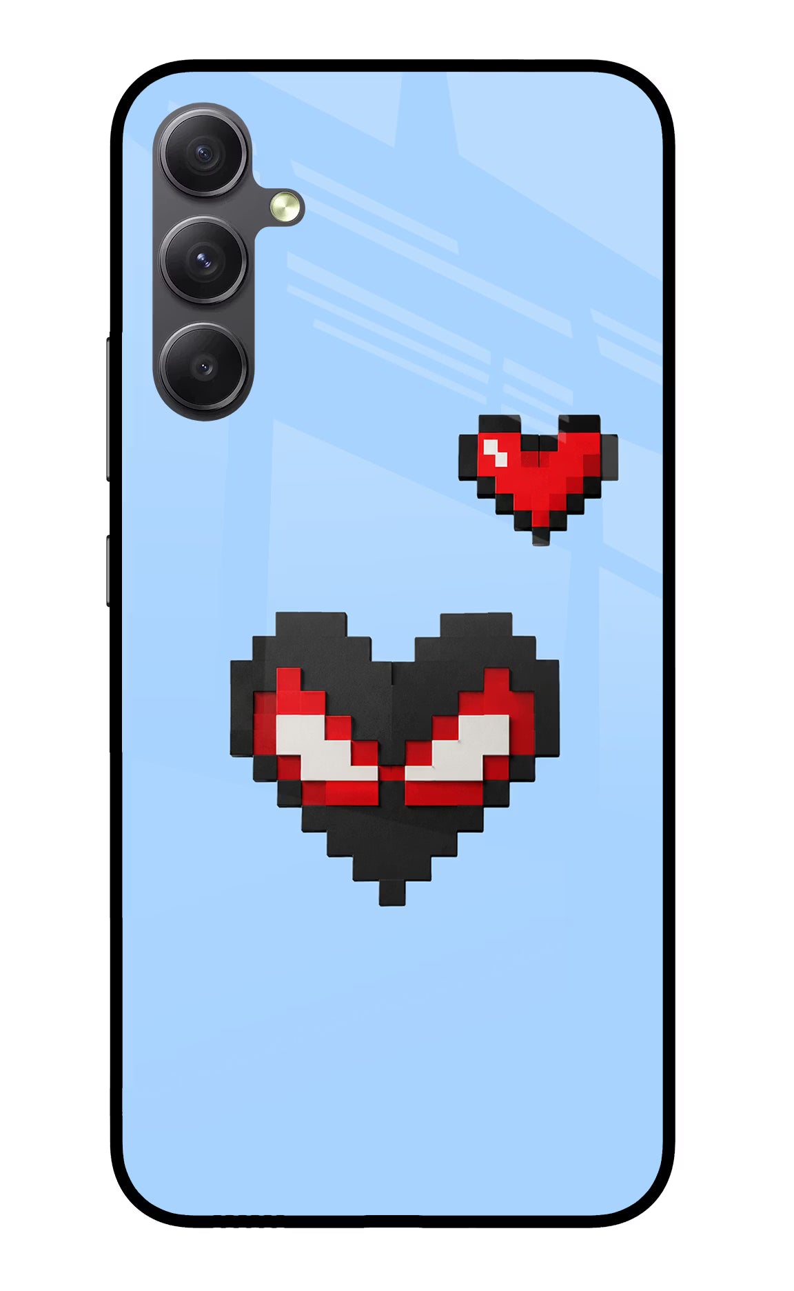 Peter Heart Samsung A34 5G Glass Case