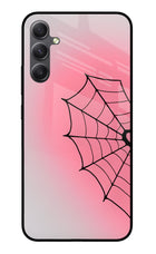Pink Web Samsung A34 5G Glass Case