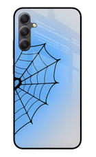 Blue Web Samsung A34 5G Glass Case