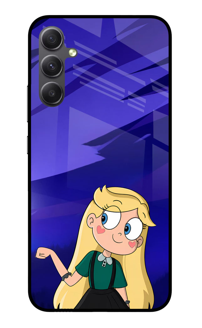 Star Glow Samsung A34 5G Glass Case