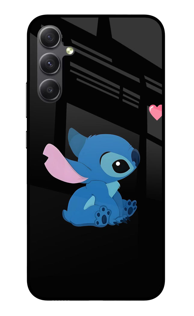 Stitch Crush Samsung A34 5G Glass Case