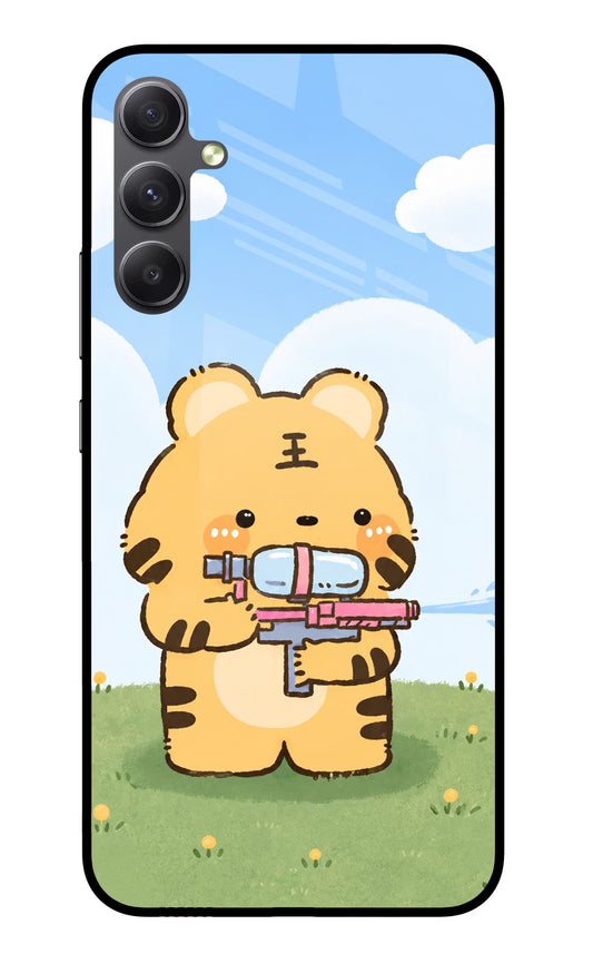 Tiger Treat Samsung A34 5G Glass Case