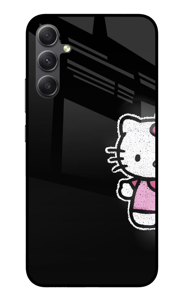 Kitty Charm Samsung A34 5G Glass Case