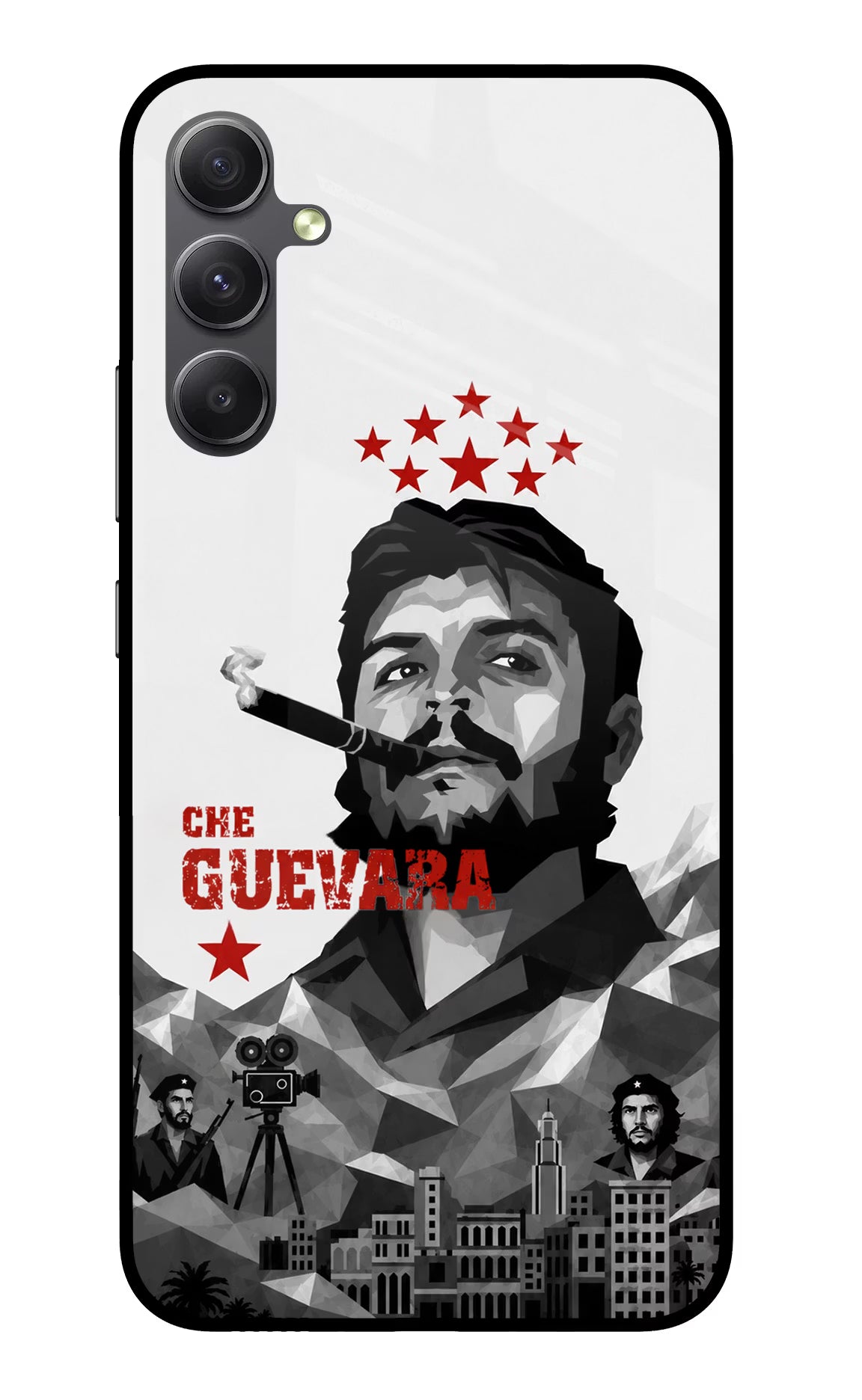 Che Guevara Iconic Samsung A34 5G Glass Case