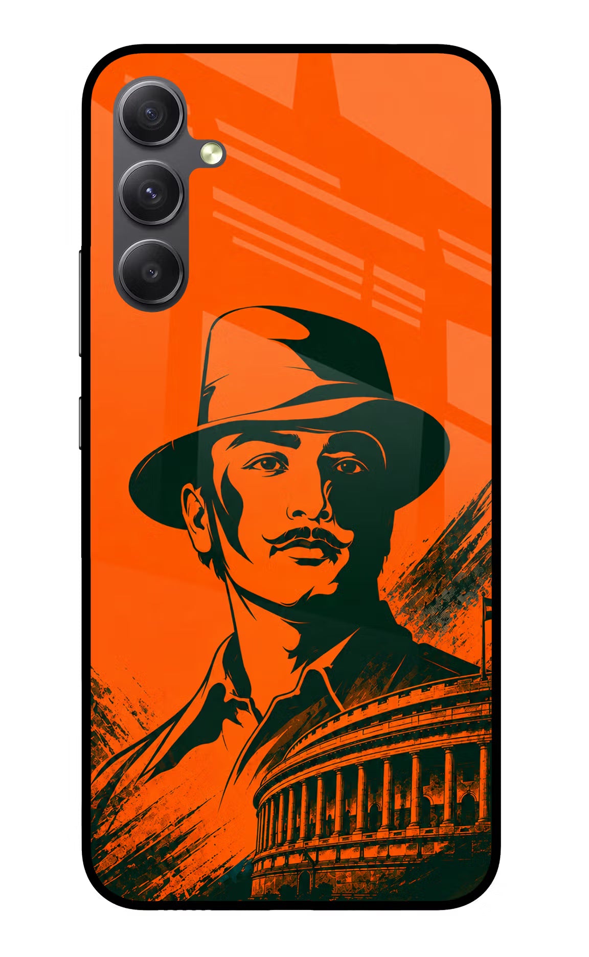 Bhagat Singh Legacy Samsung A34 5G Glass Case