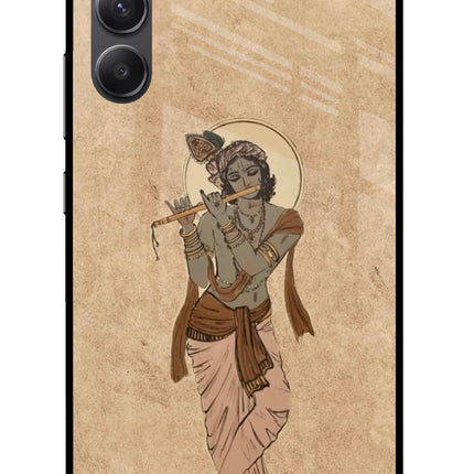 Krishna Samsung A34 5G Glass Case Back Cover by Casekaro