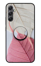 White Pink Leaf Samsung A34 5G Pop Case by Casekaro