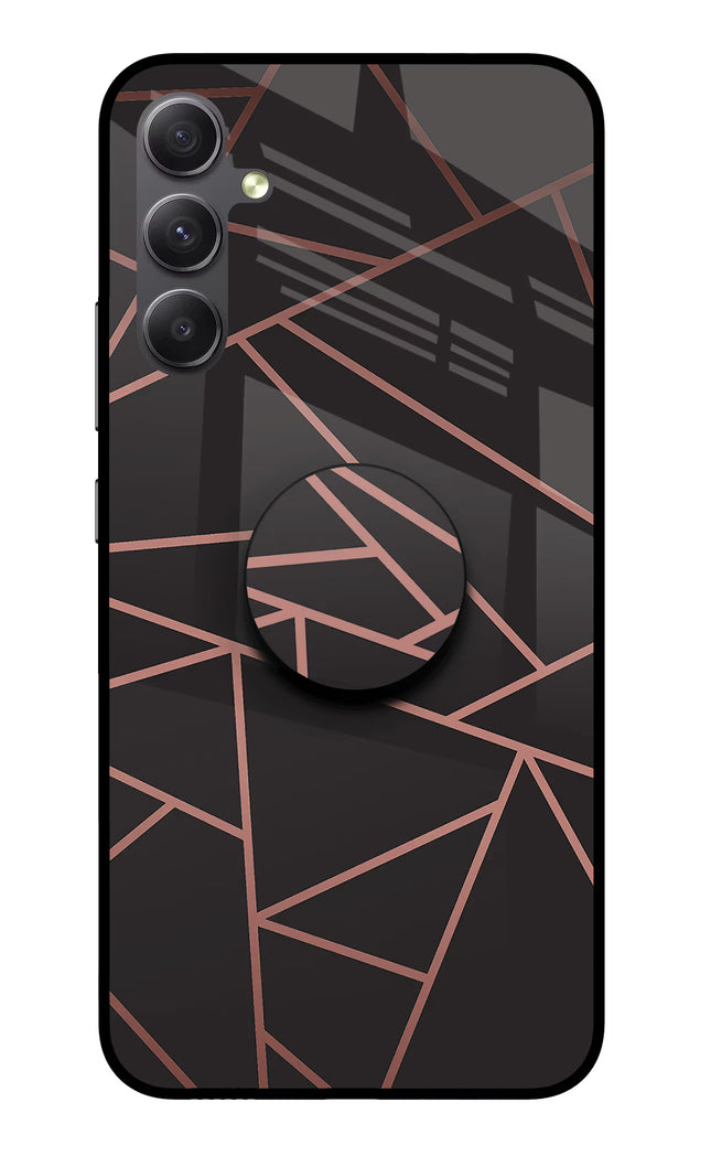 Geometric Pattern Samsung A34 5G Glass Case