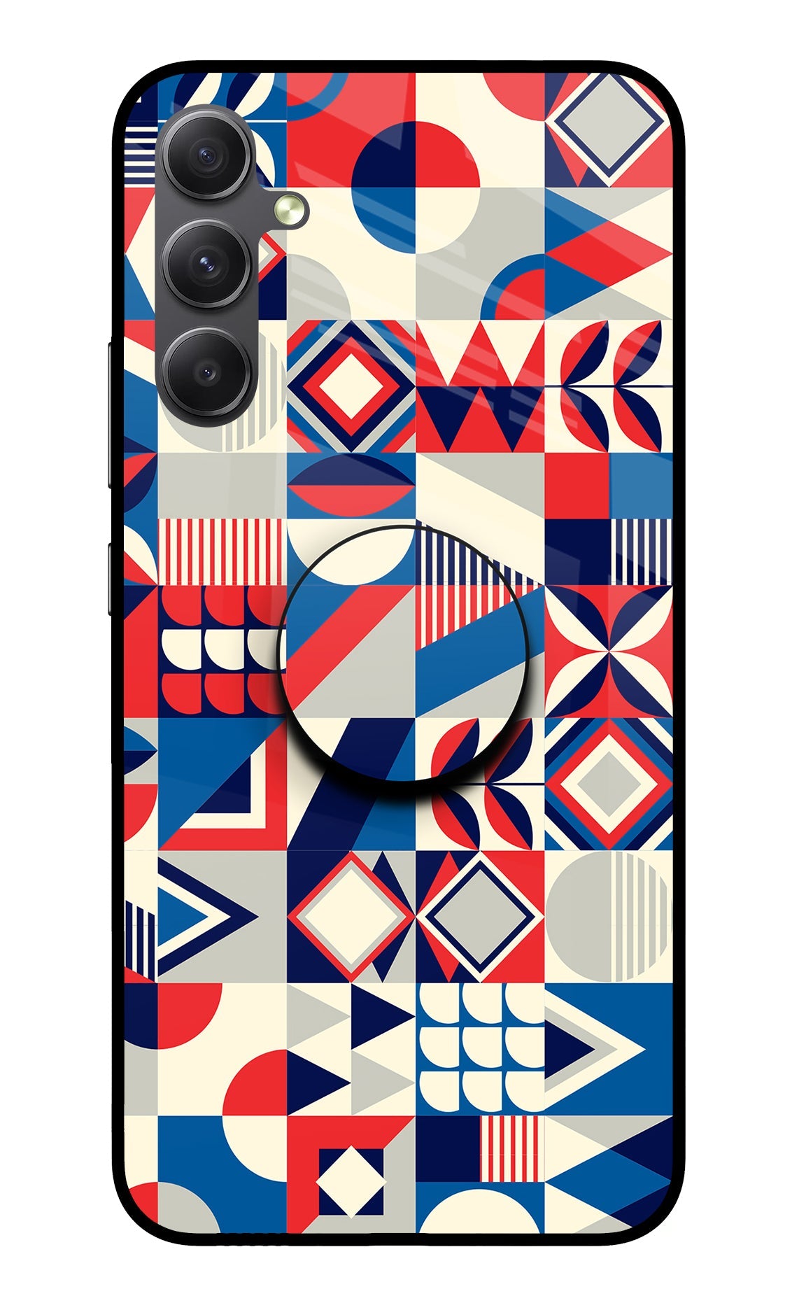 Colorful Pattern Samsung A34 5G Glass Case