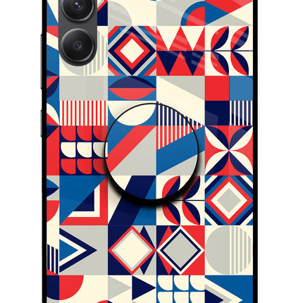 Colorful Pattern Samsung A34 5G Glass Case
