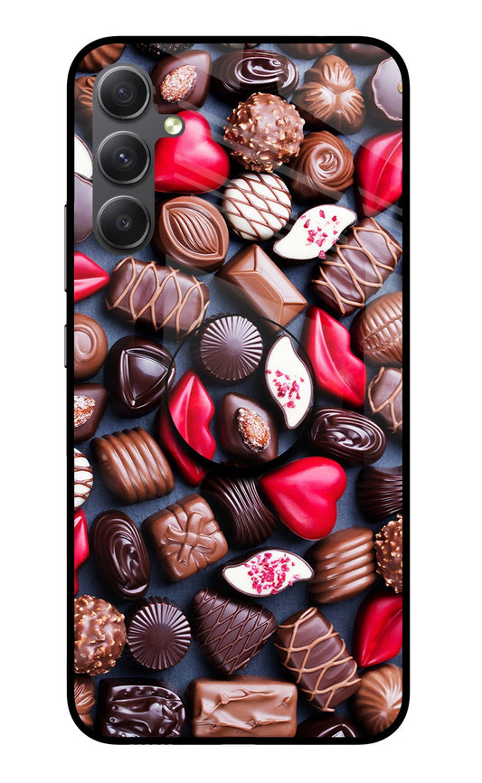 Chocolates Samsung A34 5G Glass Case